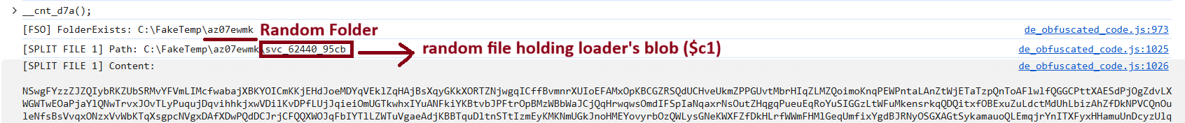 First blob written to disk