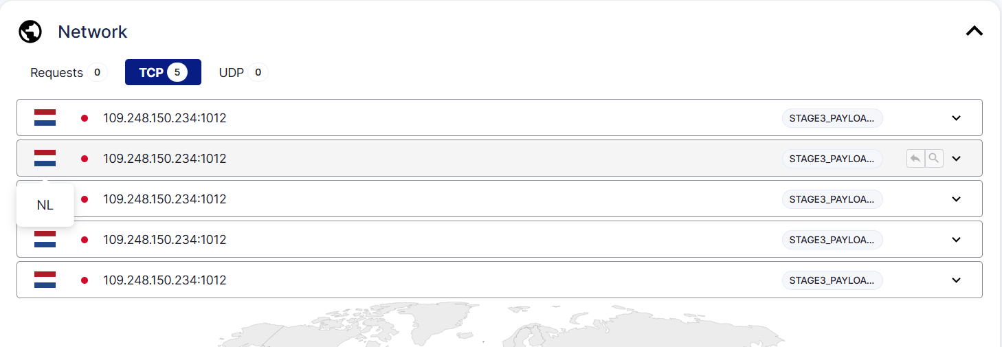 Network connection to 109.248.150.234:1012